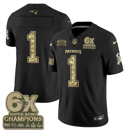 New England Patriots 2026 Salute to Service Vapor Jersey V2- Stitched