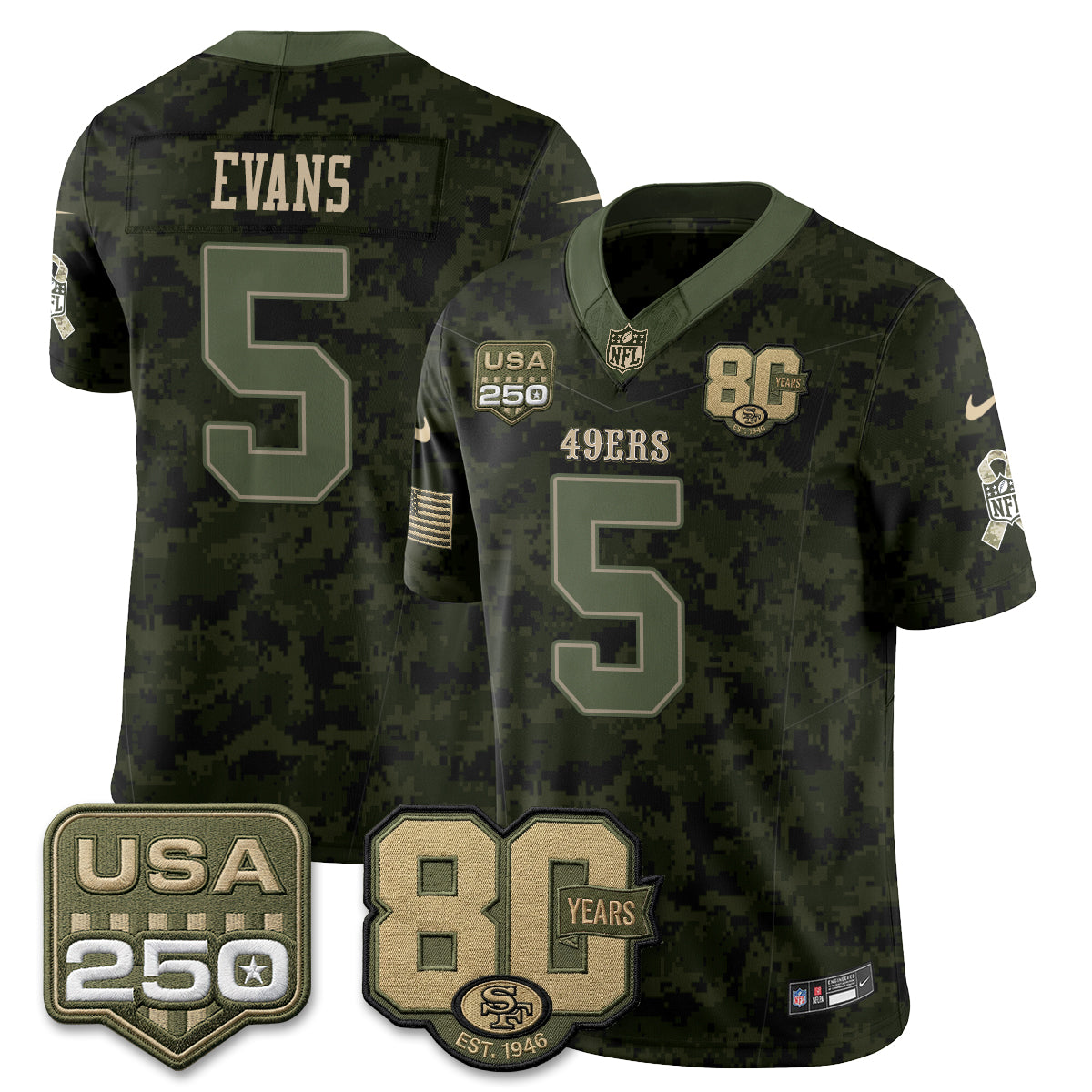 SF 2026 Salute to Service Edition Vapor Jersey - Stitched