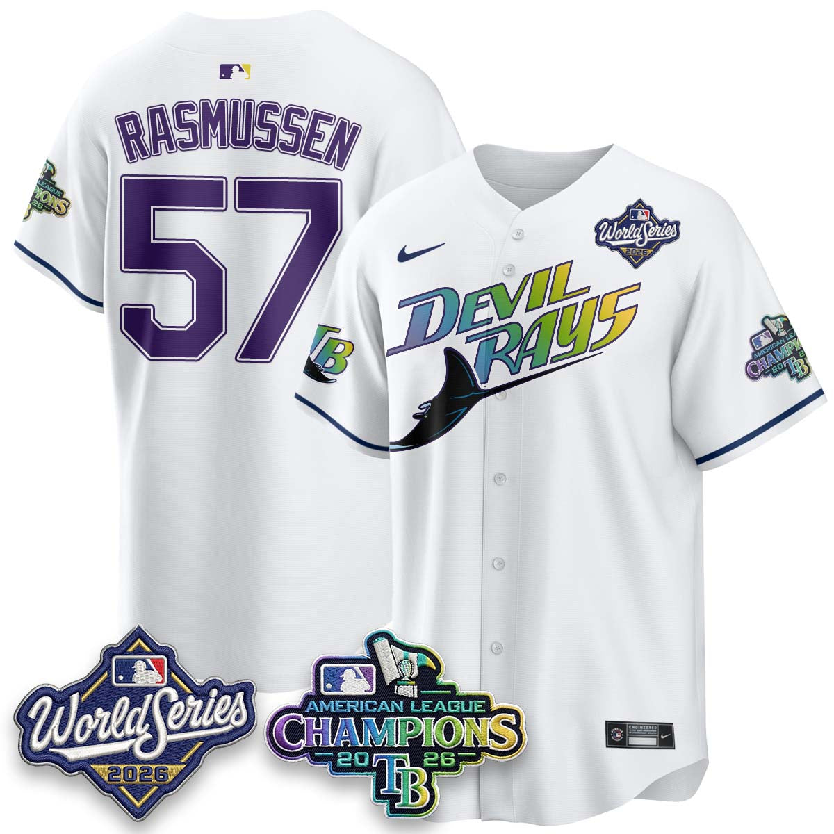 TB 2026 AL Champions Vapor Jersey - Stitched