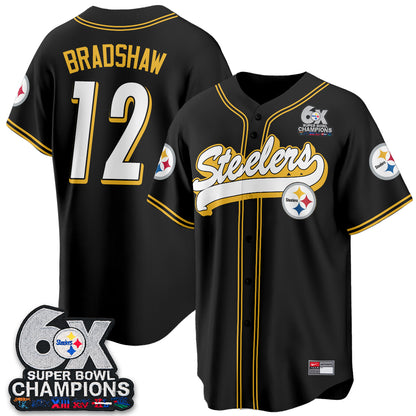 Pittsburgh Steelers 6x SBowl Baseball Vapor Jersey - Stitched
