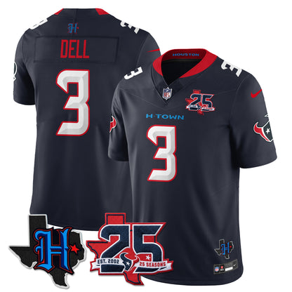 HOU 25th Seasons in 2026 Basic Vapor Limited Jersey - All Stitched