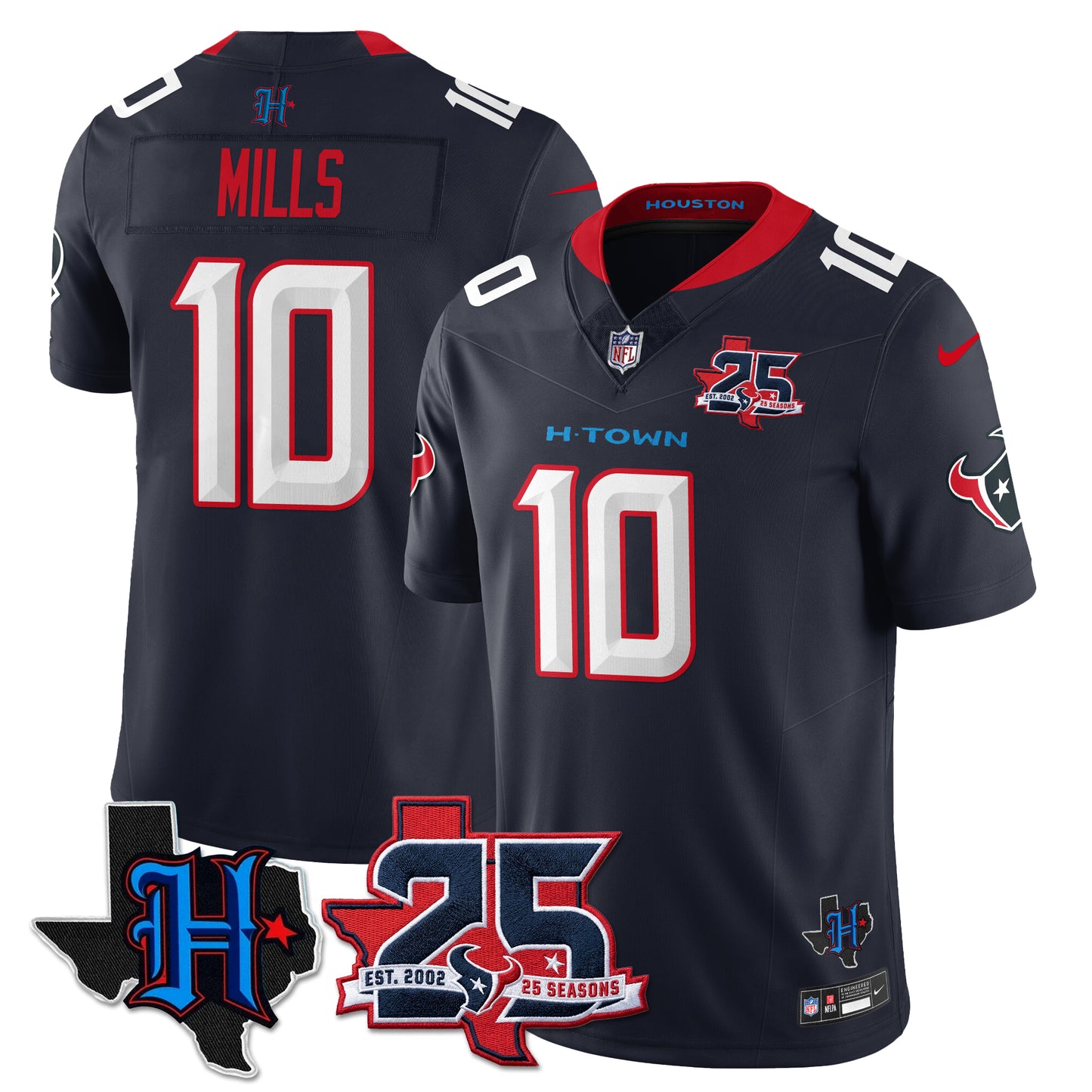 HOU 25th Seasons in 2026 Basic Vapor Limited Jersey - All Stitched