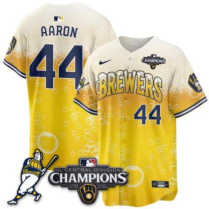 Milwaukee Brewers 2026 NL Division Champs Vapor Jersey V2- Stitched