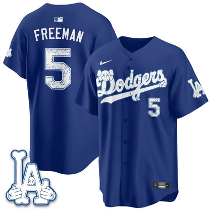Los Angeles Dodgers x KAWS Edition Vapor Jersey V2- Stitched