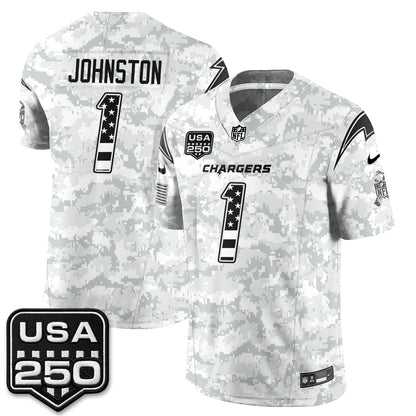 Los Angeles Chargers 2026 Salute to Service Vapor Jersey - Stitched