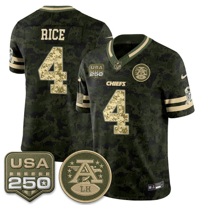 Kansas City Chiefs 2026 Salute to Service Vapor Jersey - Stitched