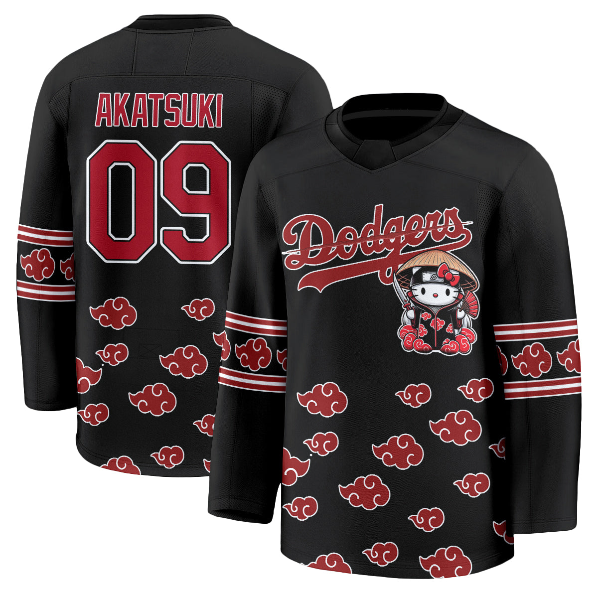 Los Angeles Dodgers Akatsuki Edition Vapor Hockey Jersey - Stitched