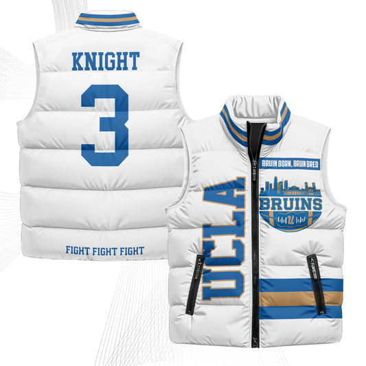 UCLA Bruins Fight Fight Fight Puffer Vest - Printed