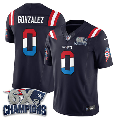 New England Patriots x Vibranium Shield Edition Vapor Jersey V2 - Stitched
