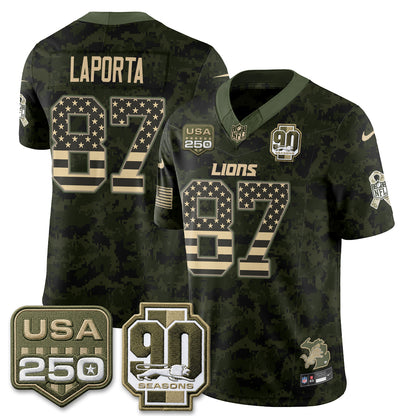 DET 2026 Salute to Service Vapor Jersey - Stitched