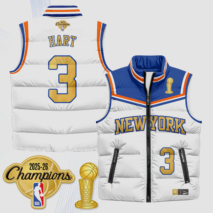 NYK Champions Night Puffer Vest - Printed