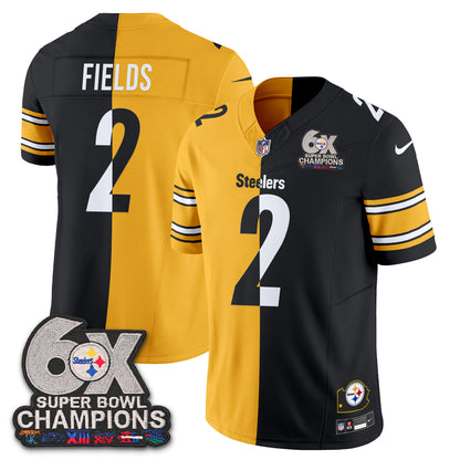 Pittsburgh Steelers 6x SBowl Split Edition Vapor Jersey - Stitched