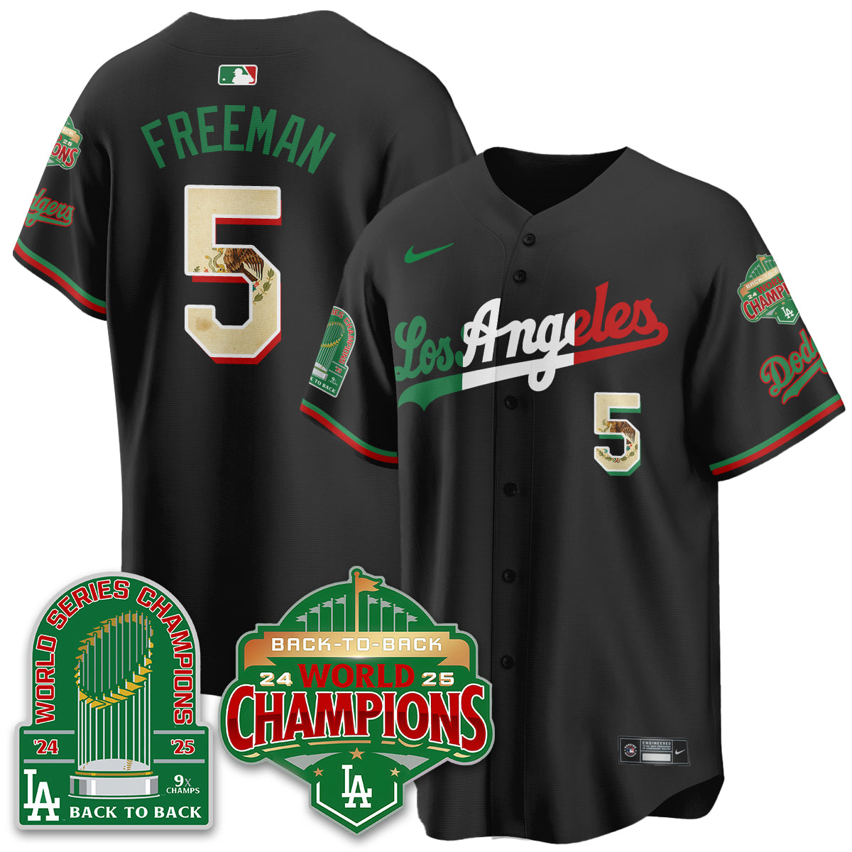 LAD Mexico Vapor Limited Jersey - 9x & B2B Champs - All Stitched