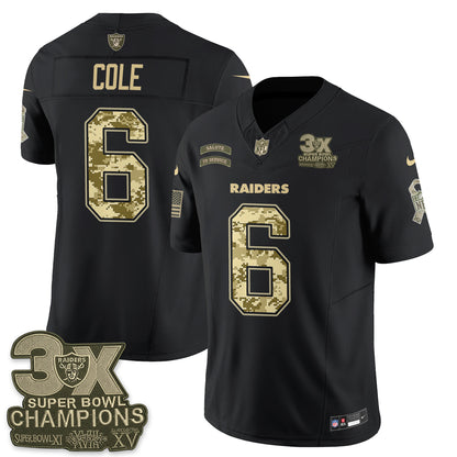 Las Vegas Raiders 2026 Salute to Service V2 Vapor Jersey - Stitched