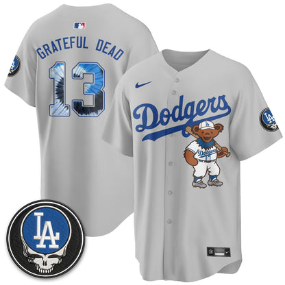 Los Angeles Dodgers x Grateful Dead Edition Vapor Jersey - Stitched