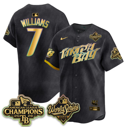 TB 2026 AL Champions Gold Edition Vapor Jersey - Stitched