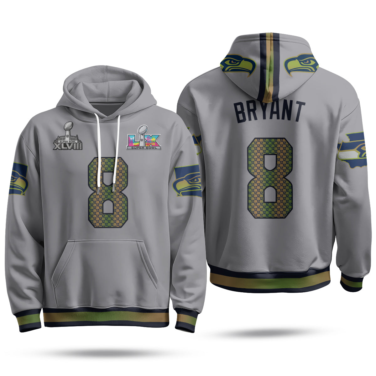 SEA S.Bowl Champs Fleece Hoodie - Printed