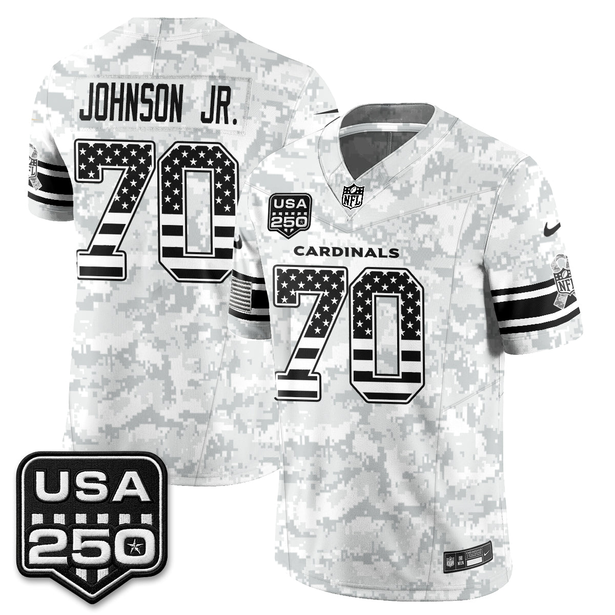Arizona Cardinals 2026 Salute to Service Vapor Jersey - Stitched