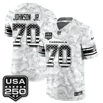Arizona Cardinals 2026 Salute to Service Vapor Jersey - Stitched