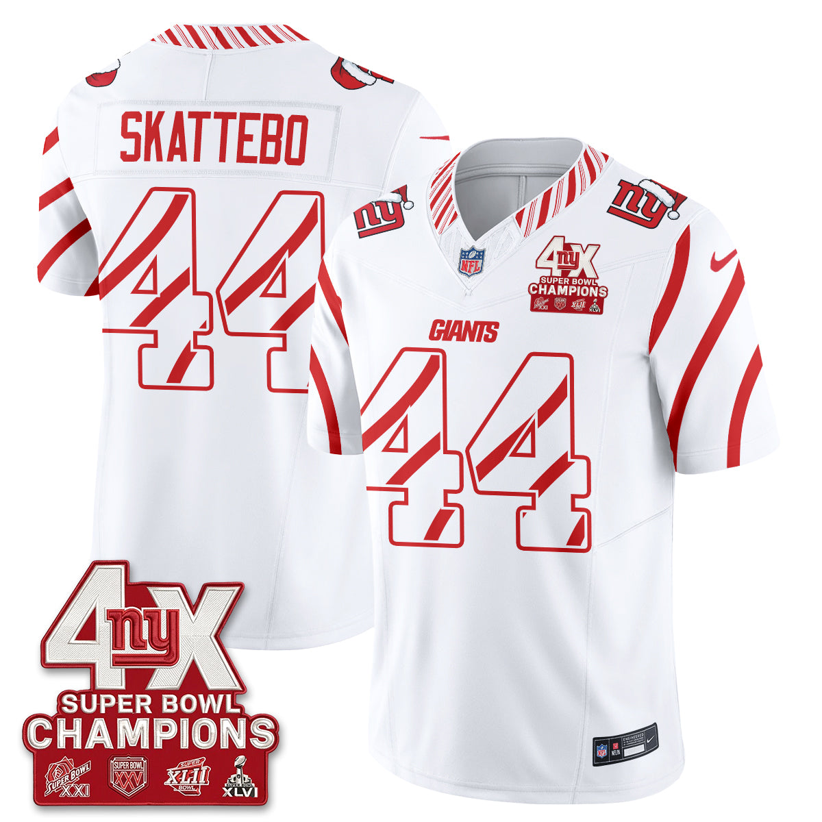 New York Giants  Xmas Edition Vapor Jersey - Stitched