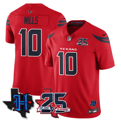 HOU 25th Seasons in 2026 Basic Vapor Limited Jersey - All Stitched