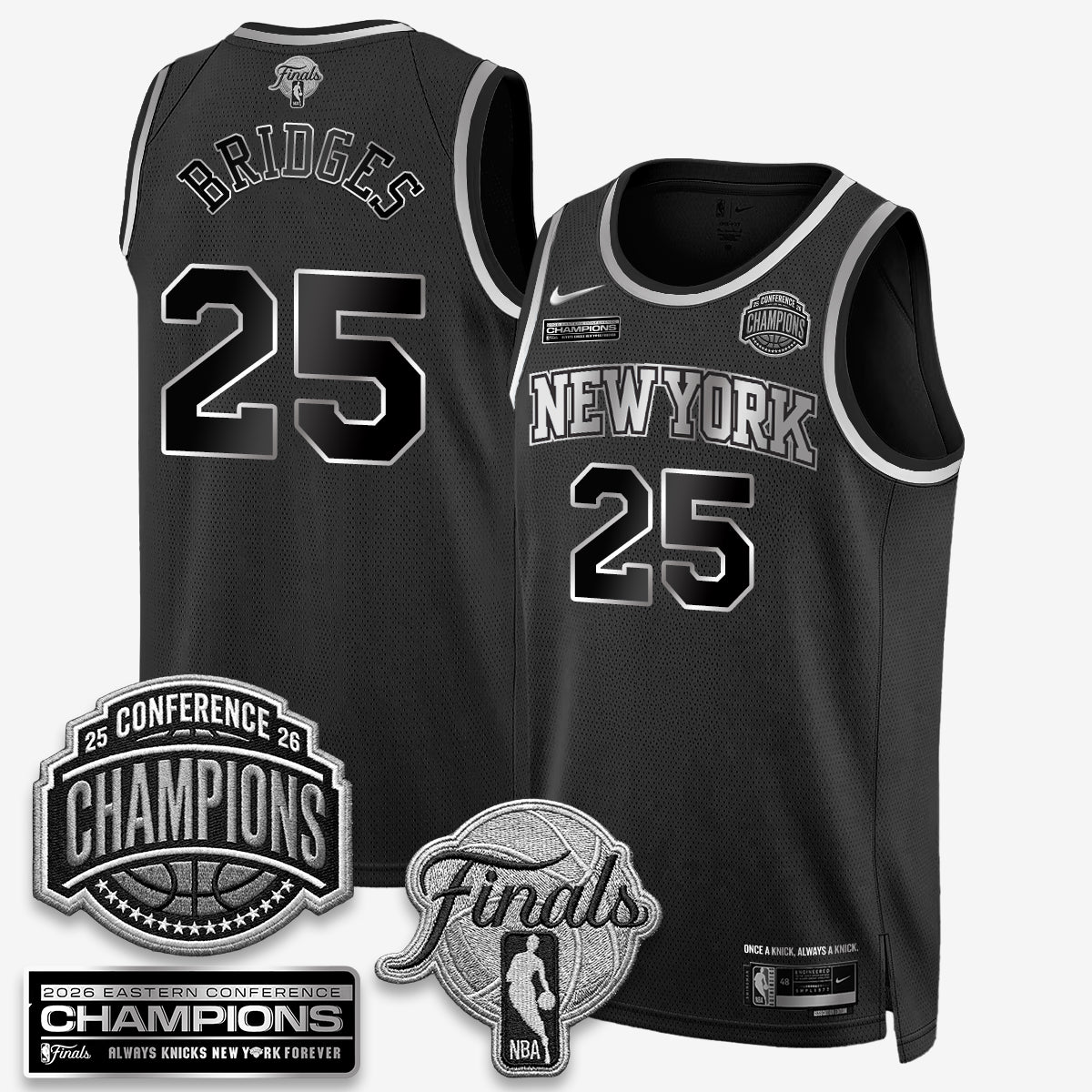 NYK 2026 NBA Eastern Conference Champions Vapor Jersey - Stitched n6