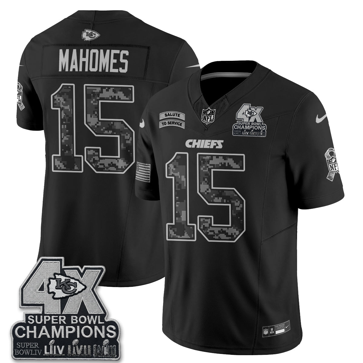 KC 2026 Salute to Service Vapor Jersey V2- Stitched