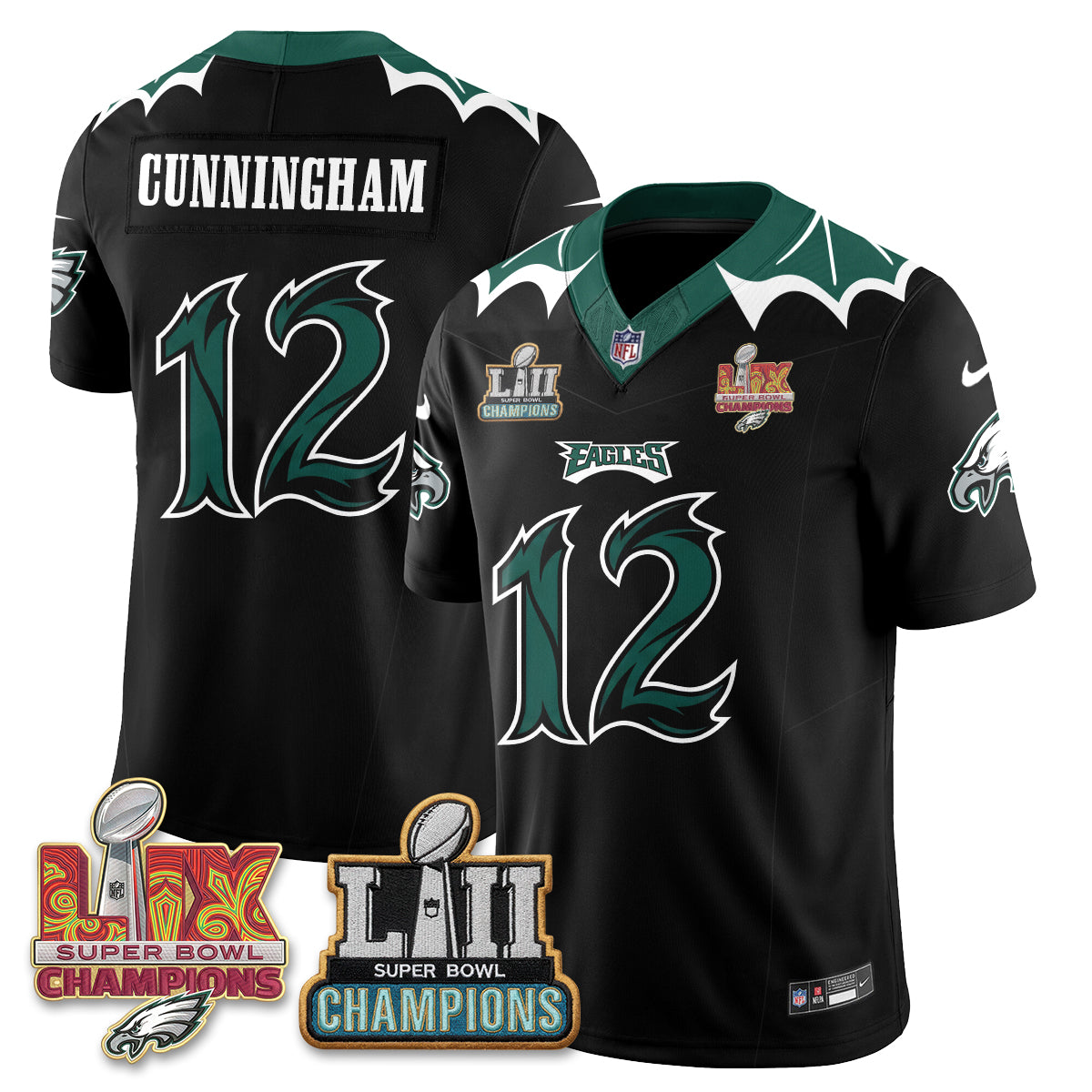 Philadelphia Eagles x Bat Edition Vapor Jersey - Stitched