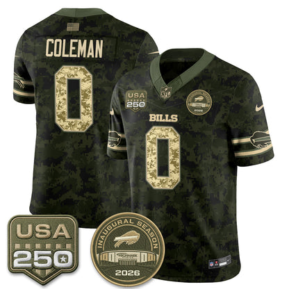 Buffalo Bills 2026 Salute to Service Edition Vapor Jersey V2- Stitched
