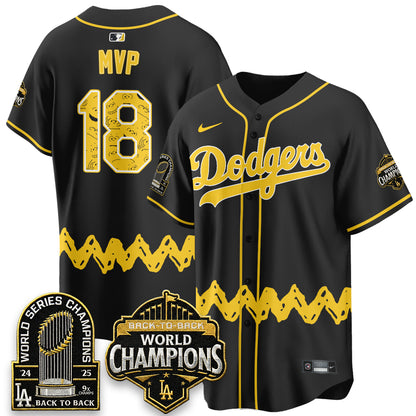Los Angeles Dodgers x P-nuts Style Vapor Jersey - Stitched