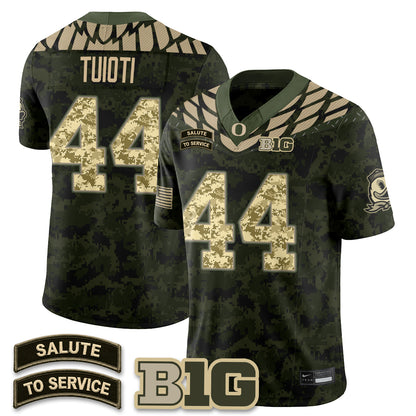 Oregon Ducks 2026 Salute to Service Vapor Jersey - Stitched