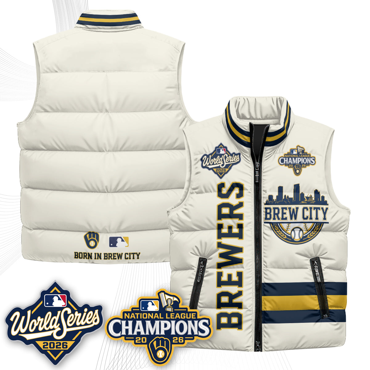 MIL 2026 NL Champions Puffer Vest - Printed