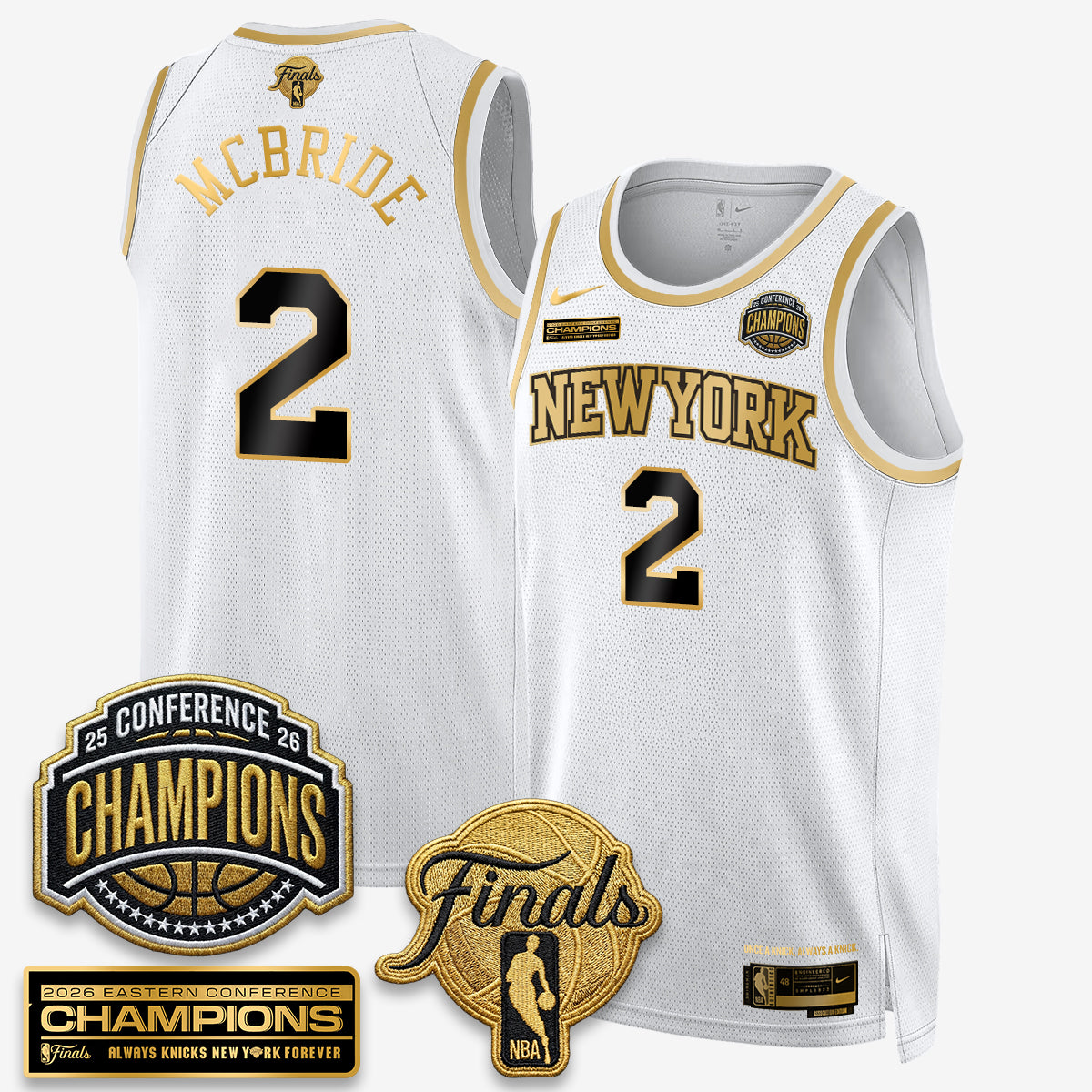 NYK 2026 NBA Eastern Conference Champions Vapor Jersey - Stitched n6
