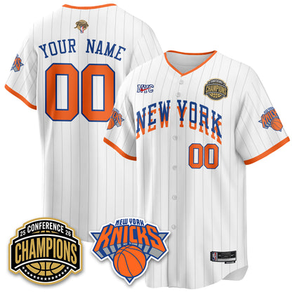New York Knicks 2026 NBA Finals Vapor City Edition Custom Jersey V2- Stitched