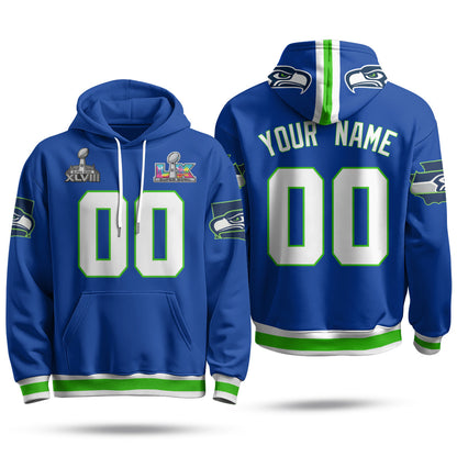 SEA S.Bowl Champs Custom Fleece Hoodie - Printed