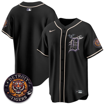 Detroit Tigers Nightmare Edition Vapor Limited Jersey - Stitched