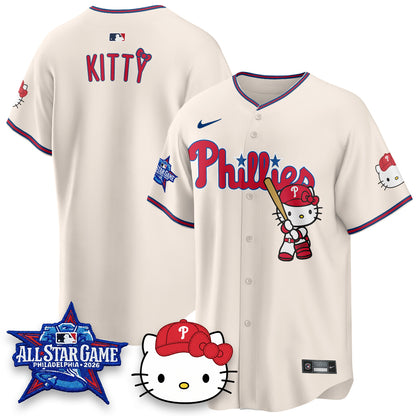Philadelphia Phillies x Meow Kitty Vapor Limited Jersey V2- Stitched