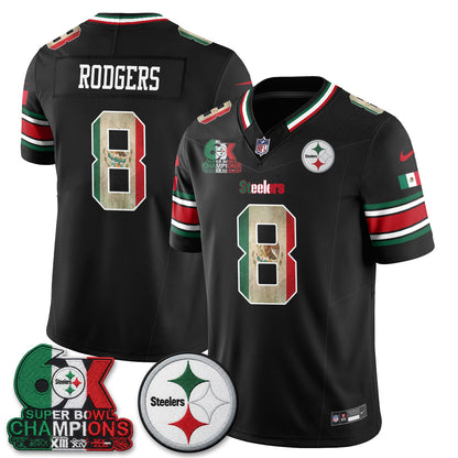 Pittsburgh Steelers Mexico Edition Vapor Jersey - Stitched