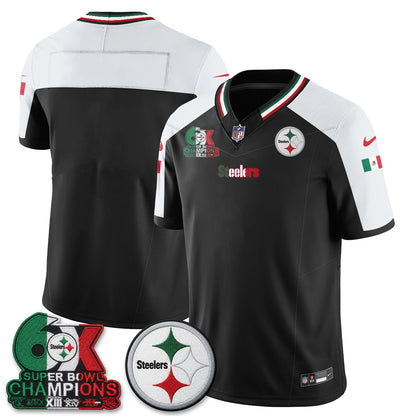 Pittsburgh Steelers Mexico Edition Vapor Jersey - Stitched
