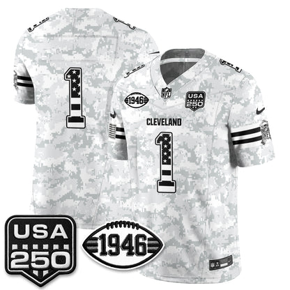 Cleveland Browns 2026 Salute to Service Vapor Jersey - Stitched