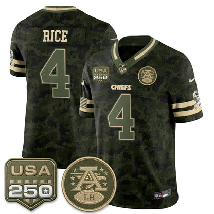 Kansas City Chiefs 2026 Salute to Service Vapor Jersey - Stitched