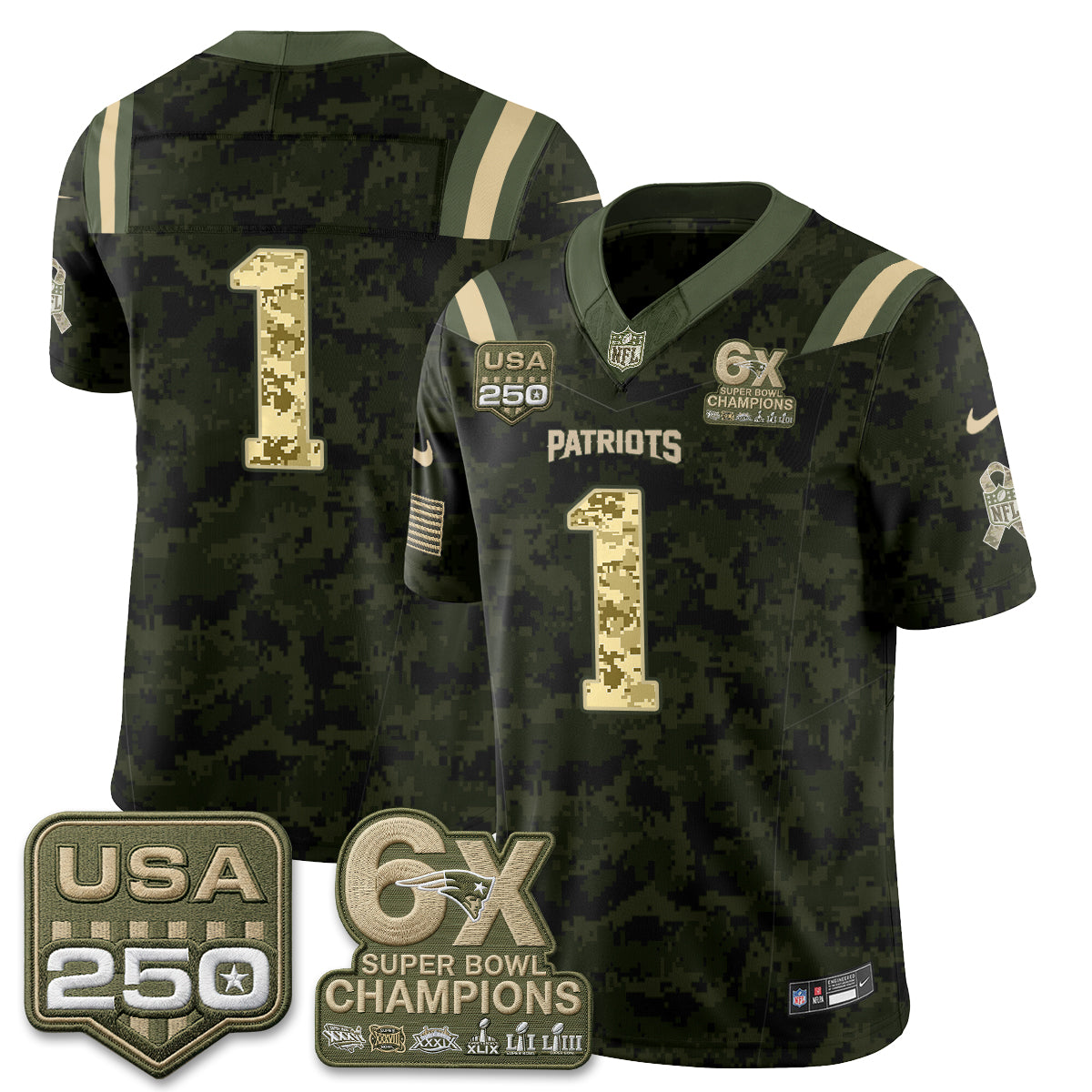 NE 2026 Salute to Service Edition Vapor Jersey - Stitched