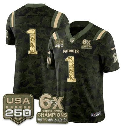 NE 2026 Salute to Service Edition Vapor Jersey - Stitched