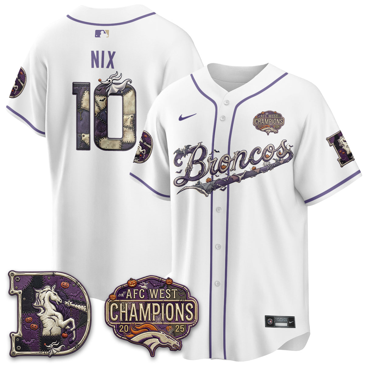 DEN 2026 Nightmare Edition Vapor Baseball Jersey - Stitched