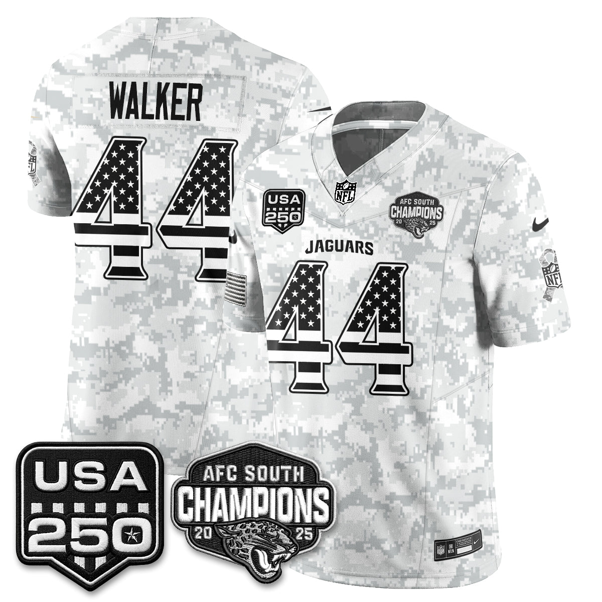 Jacksonville Jaguars 2026 Salute to Service Vapor Jersey - Stitched