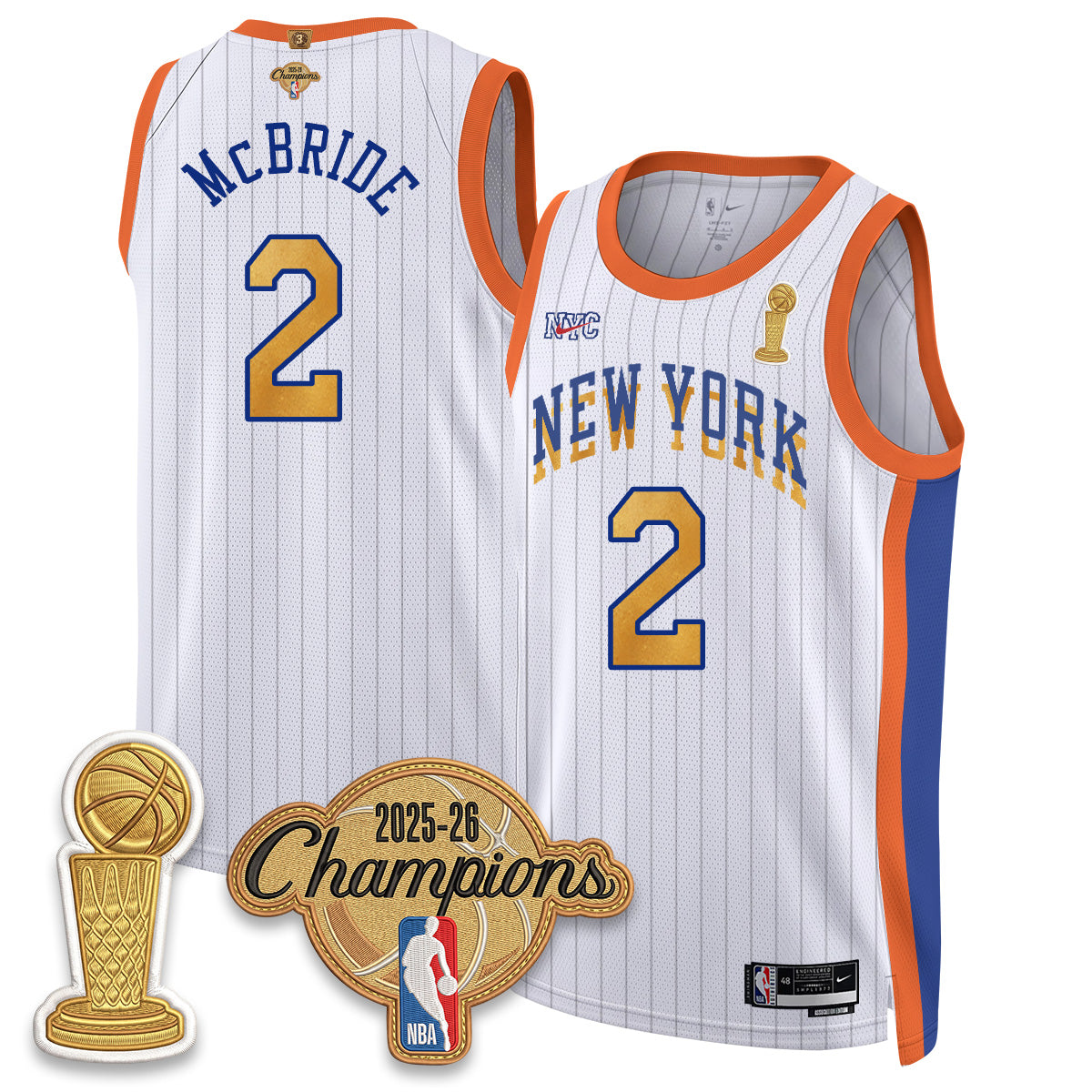 NYK Champions Night Vapor Jersey - Stitched