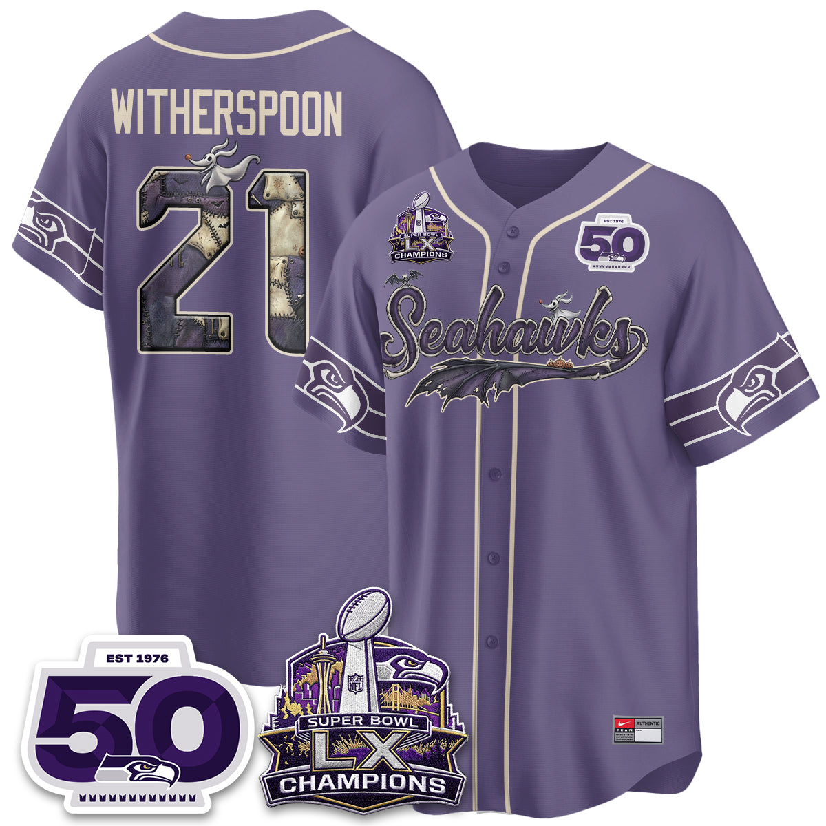 SEA 2026 Nightmare Edition Vapor Baseball Jersey - Stitched