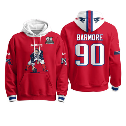 New England Patriots Minuteman Edition Fleece Hoodie - Printed