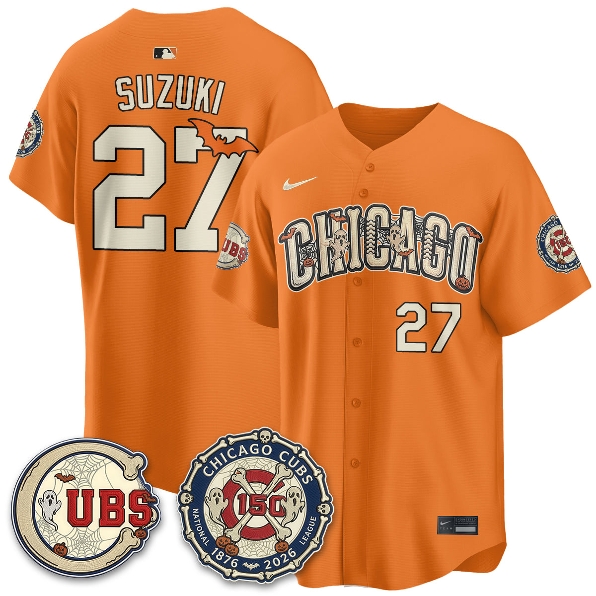 Chicago Cubs Halloween 2026 Vapor Limited Jersey - Stitched
