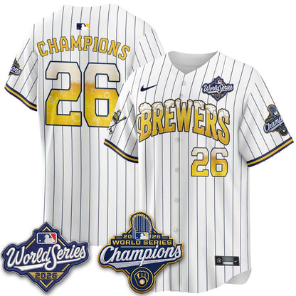MIL "Pitcher & Pint" 2026 WS Champions Vapor Jersey - Stitched